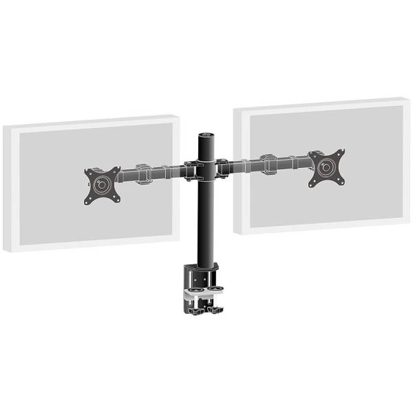 Simple and functional dual desktop arm DS1002C-B1