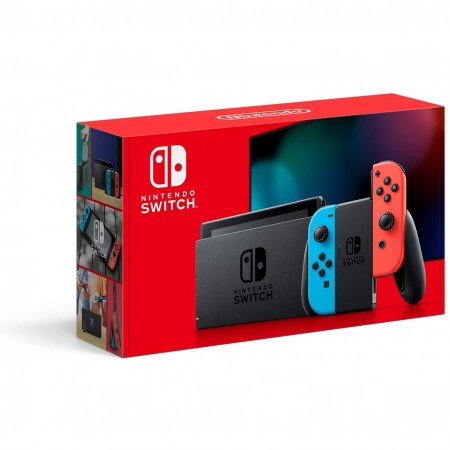 Konzola Nintendo Switch V2 Neon Red + Neon Blue Jo - Slika 4