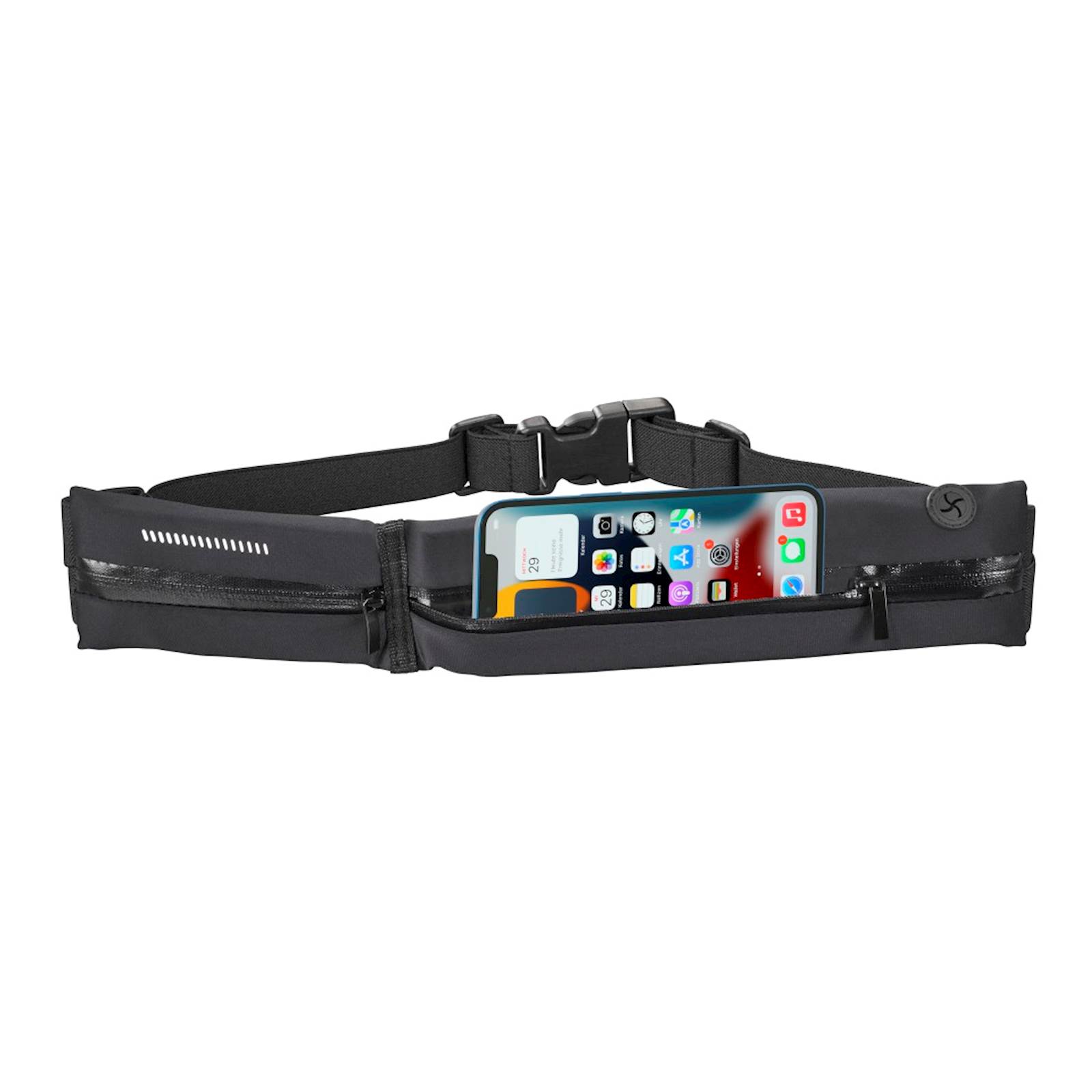 Hama Finest Sports Braccio Da Sport Per Smartphone, Taglia XL, Antracite - Custodia In Lycra Impermeabile Con Riflettore, Adatta A Schermi Da 4,5 A 5,0 Pollici
