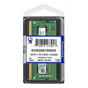Memorija SODIMM DDR4 8GB 2666MHz KVR26S19S8/8BK