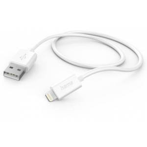 Kabl za punjenje HAMA, USB-A-Lightning, 1m, bijeli