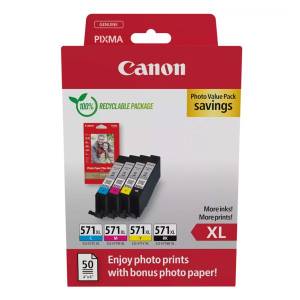 TINTA CANON CLI-571 M,Y,C,BK XL KOMPLET