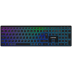 Tastatura CANYON HKB-W11 RGB Wireless Black; CNS-H