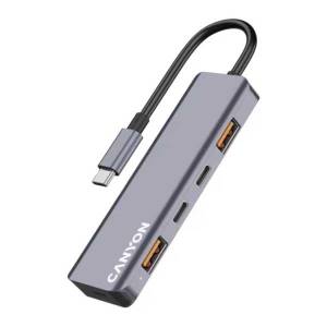 Hub CANYON DS-18 5in1 USB-C Grey