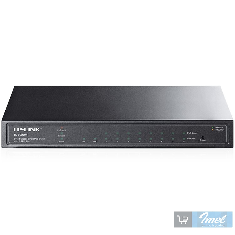 Switch TP-Link TL-SG2210P; 8-Port Gigabit