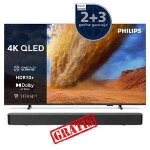 TV Philips 55'' PUS7810 4K Qled Titan OS; 55PUS781