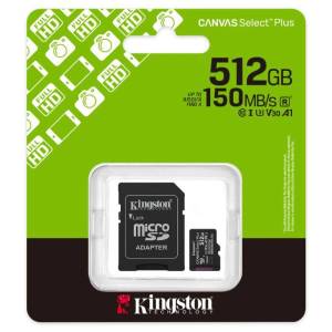 Kingston microSD 512GB Class10Canvas Select Plus15