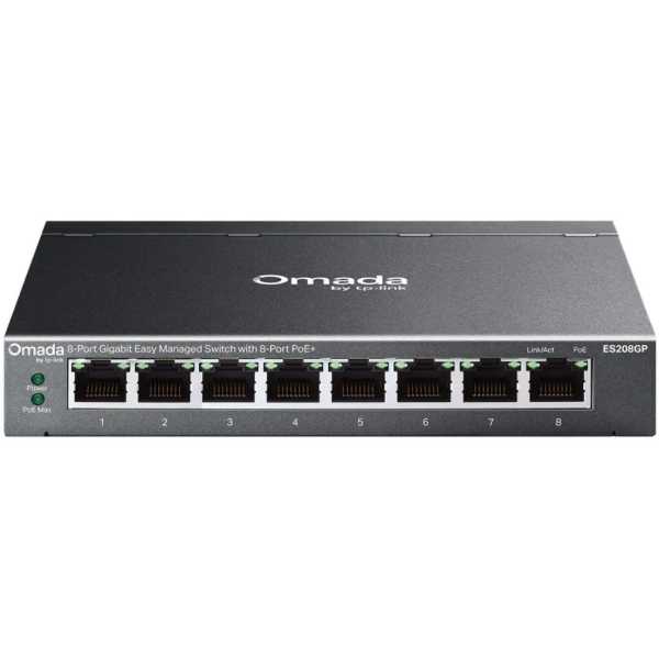 Switch TP-Link ES208GP Omada 8-Port Gigabit; ES208