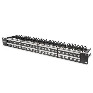 PATCH PANEL MODULARNI PRAZ. 48 POR. CRNI  DN-91424
