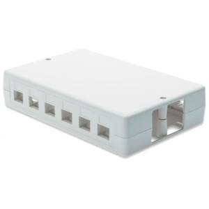 PATCH PANEL MODULARNI PRAZAN 6 PORT BIJELI  DN-937