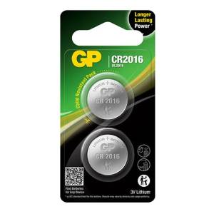 Baterije GP CR2016-2CPU1 Lithium; GPPBL216U002
