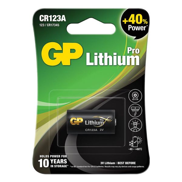 Baterije GP CR123A-U1 Lithium; GPPCL123A136