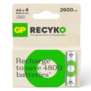 Baterije GP punjive R6-2TLB4 AA 2600mAh; GPRHC272E044