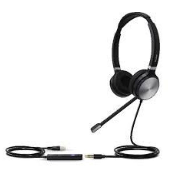 YEALINK SLUSALICE NAGLAVNE DUPLE DUAL TEAMS (STEREO 3,5MM, USB) UH36
