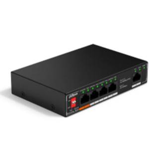 SWITCH POE 4 PORT 10/100 + 1 PORT 10/100 UPLINK DAHUA 60W  SF1005P