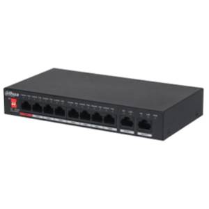 SWITCH POE 8 PORT 10/100 + 2 PORT GIGABIT UPLINK DAHUA 96W  PFS3010-8ET-96-