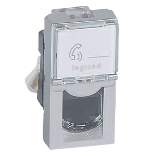 LEGRAND MOSAIC UTICNICA RJ45 CAT6 UTP 1M ALU - 079461