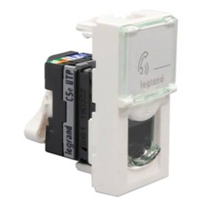 LEGRAND MOSAIC UTICNICA RJ45 CAT6 FTP 1M ALU - 079462