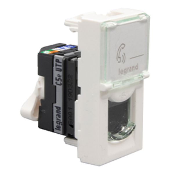 LEGRAND MOSAIC UTICNICA RJ45 CAT6 FTP 1M ALU - 079462