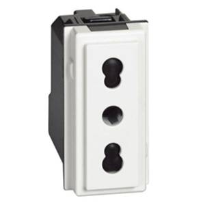 LEGRAND LNOW UTICNICA 2P+E 16 A 250 VA.C. 1M BIJELA KW4180