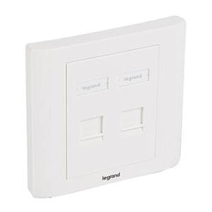 UTICNICA MODULARNA UZIDNA 2 PORT RAVNA LEGRAND  632795