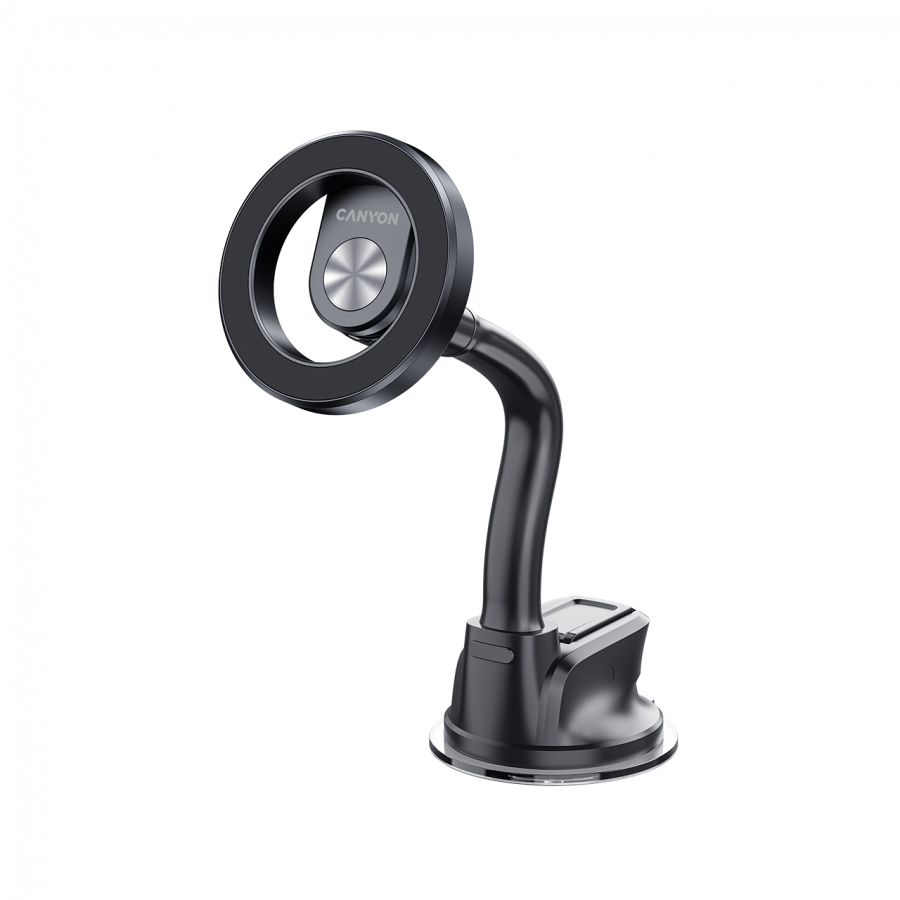 Držač za mobitel CANYON Magnetic OnGrip 12 suction + air vent Black