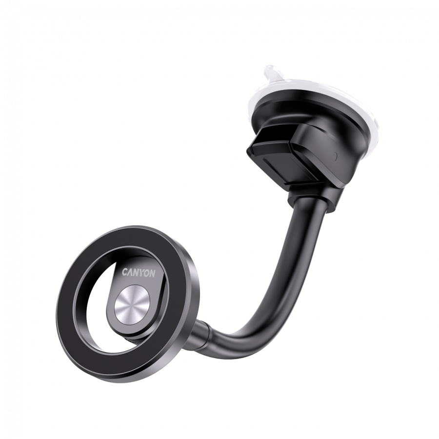 Držač za mobitel CANYON Magnetic OnGrip 12 suction + air vent Black