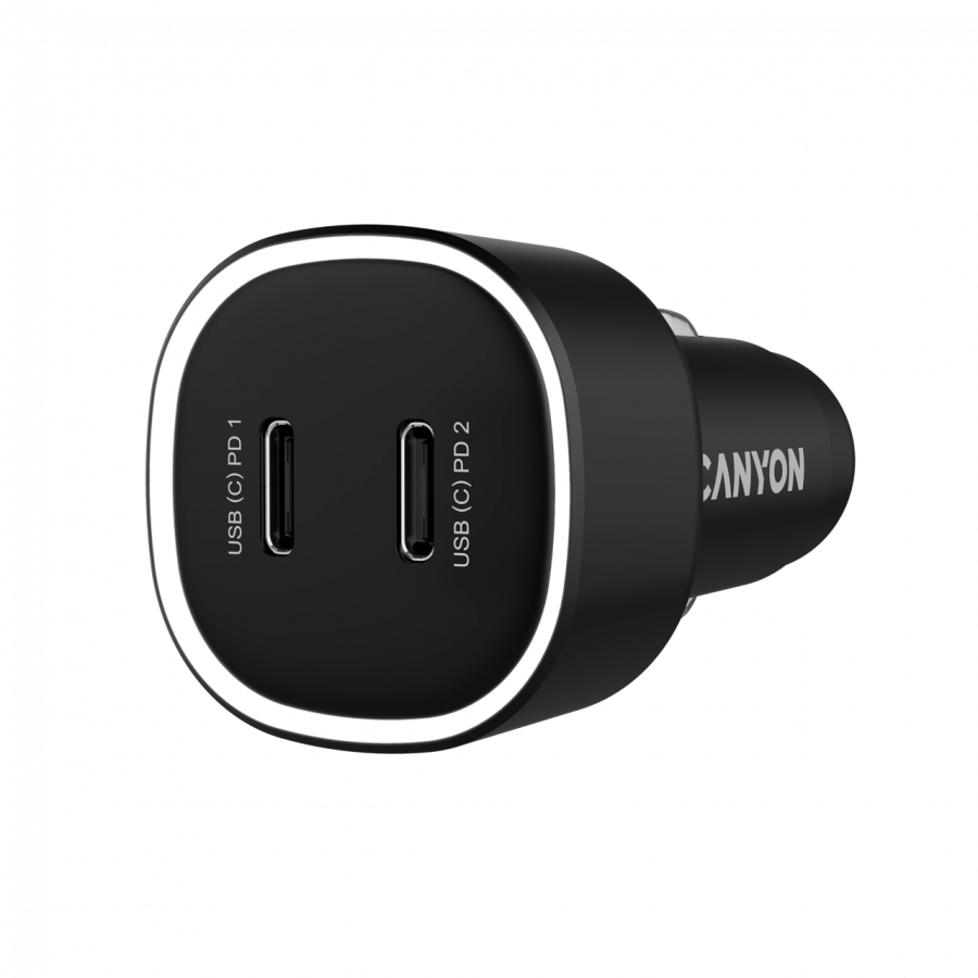 Punjač CANYON za auto 60W CNE-CCABR3CC