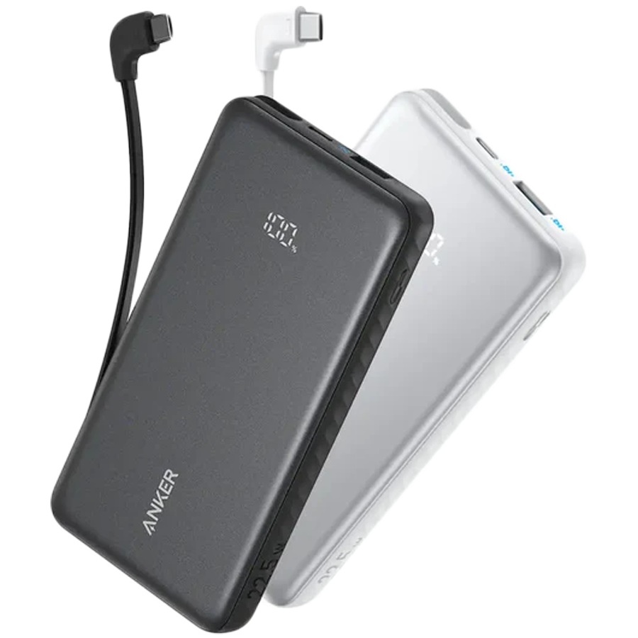 Power Bank Anker Zolo 10K, 22.5W, Built-In USB-C Black A110DH11