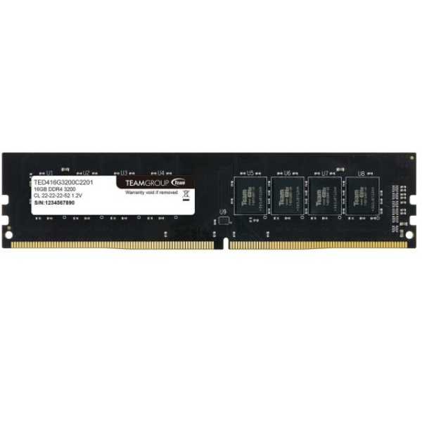 Memorija Team Elite 16GB 3200MHz DDR4; TED416G3200C2201