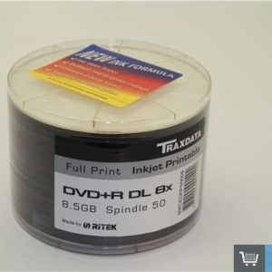 DVD+R TRAXDATA 8X DUAL LAYER SPINDLE 50 PRINTABLE
