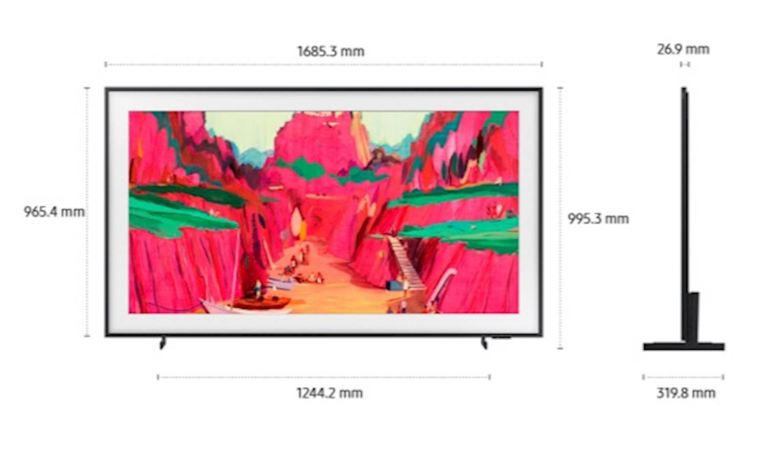 TV SAMSUNG The Frame Pro 4K 75"; QE75LS03FWUXXH - Slika 2