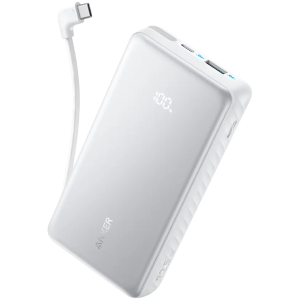 Power Bank Anker Zolo 20K, 22.5W, Built-In USB-C Cable; A110EH21