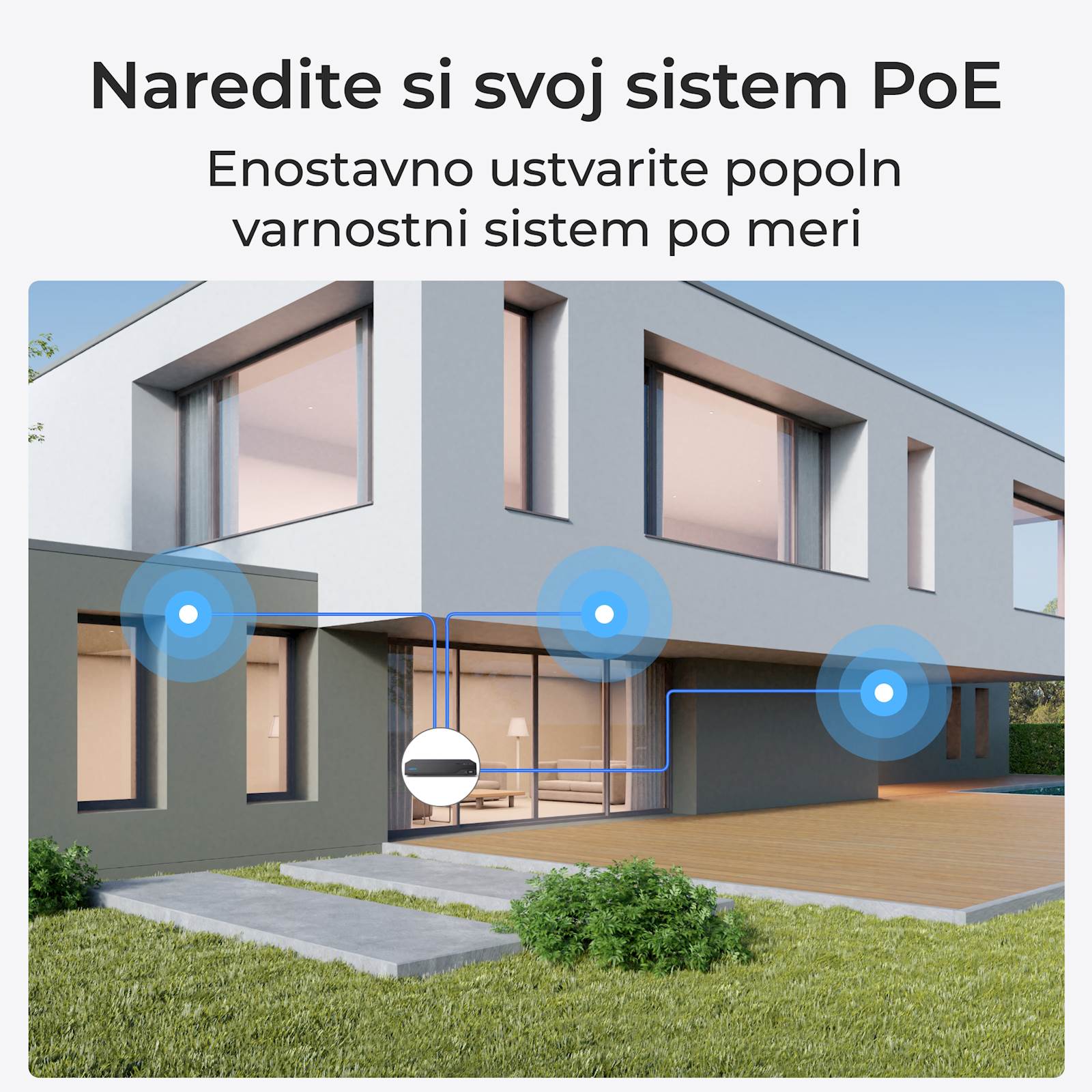 Reolink NVR snimač NVS8 Bez HDD, podrška do 2x6 TB, podrška za 8xPOE kamera - Slika 4